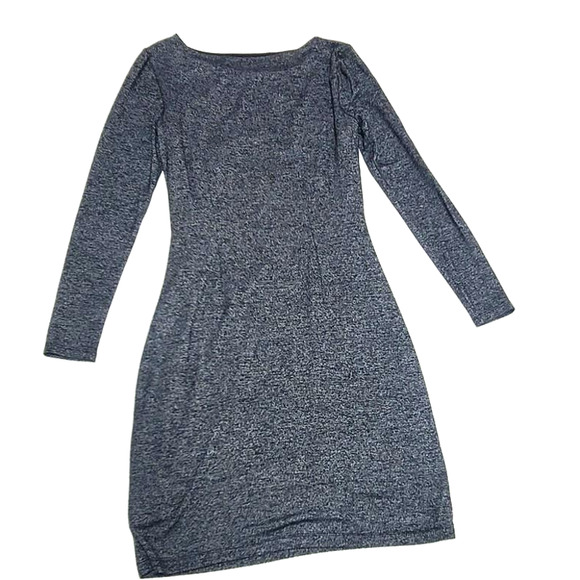 Ann Taylor LOFT grey knit small petite long sleeve dress - Picture 7 of 9